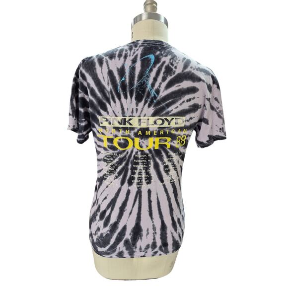 Vintage Pink Floyd 1988 North American Tour Concert T - Shirt Size STIE DYE - Picture 3 of 5